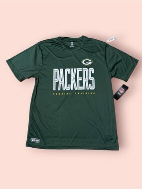 NFL Green Packers Combine Training Tee - Green & White